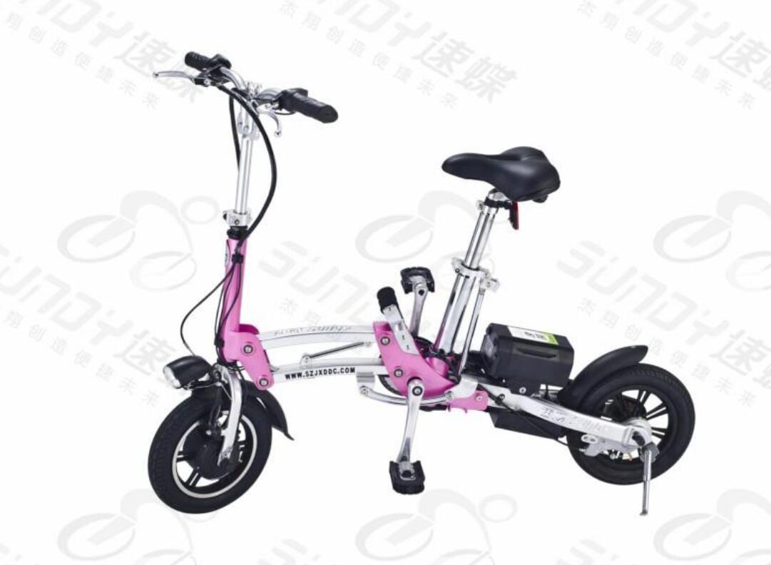 
速蝶舒适款（玫-TDW02ZⅡ）
电动自行车整车外观图册